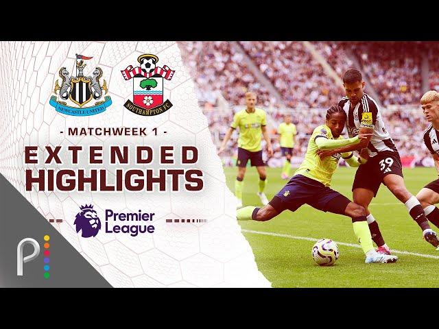 Newcastle United v. Southampton | PREMIER LEAGUE HIGHLIGHTS | 8/17/2024 | NBC Sports