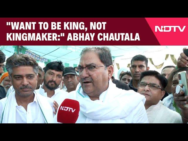 Haryana Assembly Election News | "Want To Be King, Not Kingmaker:" INLD's Abhay Singh Chautala