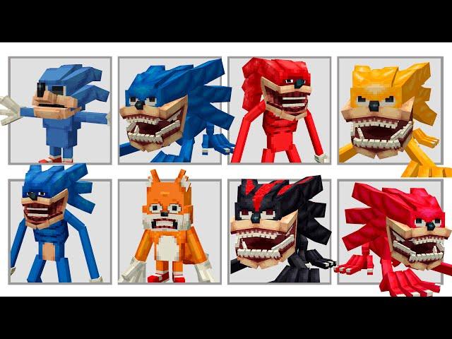 TODOS OS SHIN SONIC TAPES NO MINECRAFT !!