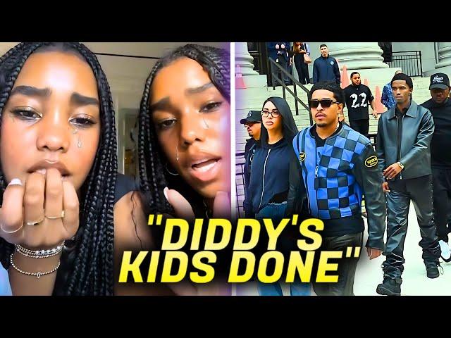 Diddy's Daughters CRIES After FEDS Seize Their Phones | Justin & Christian Combs RUN?