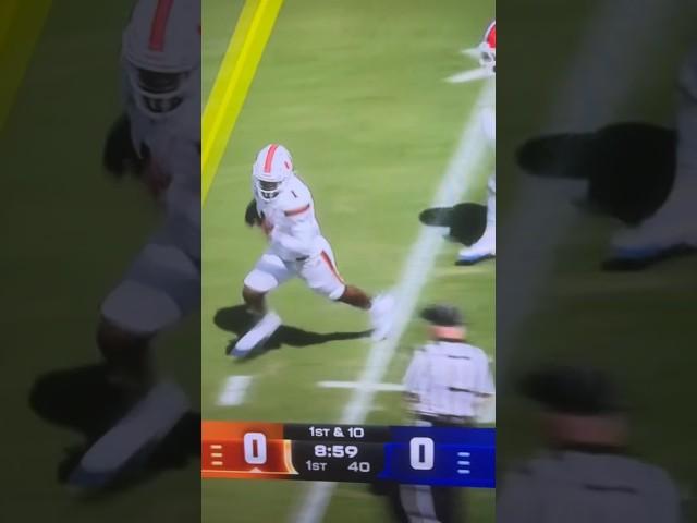 PLAY by PLAY of Cam Wards FIRST Touchdown as a Hurricane #miamihurricanes #canesfootball #cfb