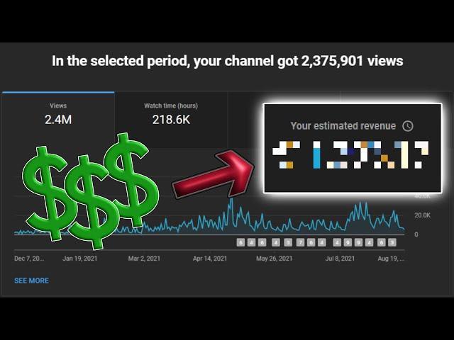 How Much YouTube Paid Me For 2,500,000 Views