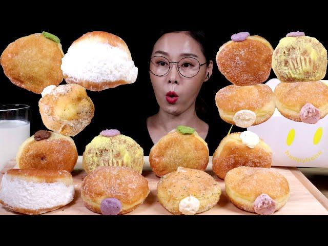 SUB)MUKBANG부산 크림도넛맛집"해피히히"디저트카페Busan cream donut restaurant "Happy Hee"釜山クリームドーナツグルメ "ハッピーヒヒ」