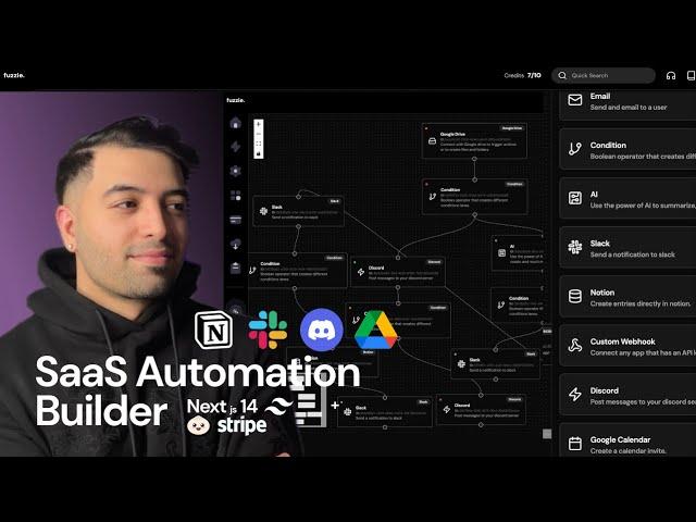 SAAS Automation Builder: Clerk Authentication, Neon Tech, Uploadcare, Ngrok, Nextjs 14, Stripe, Bun