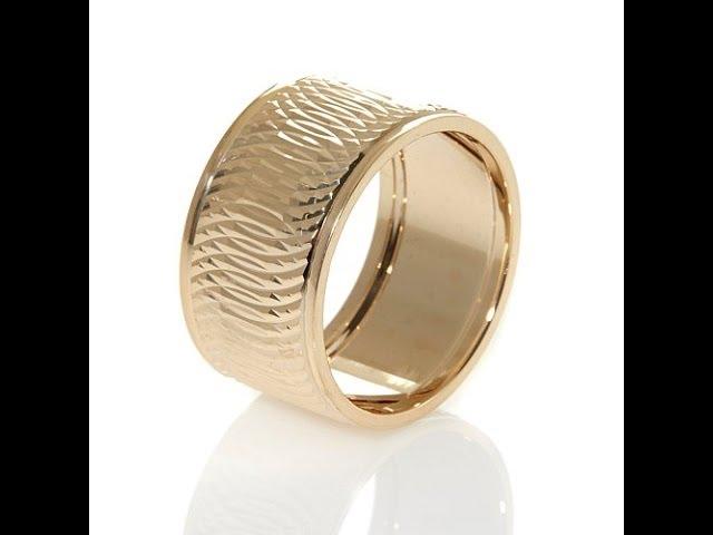 Technibond DiamondCut Swirl Design Band Ring