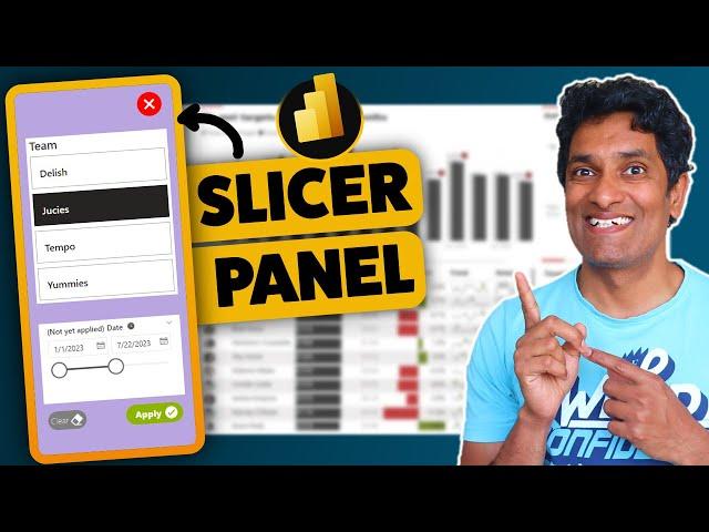 How to make a Show / Hide SLICER PANEL in Power BI 