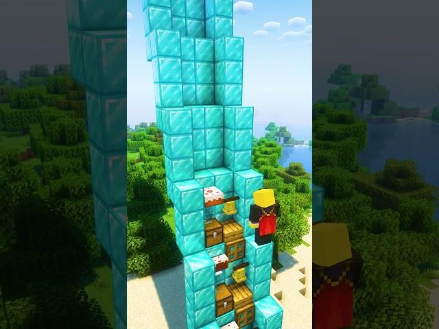 OP Ladder in Minecraft! #マイクラ #minecraft