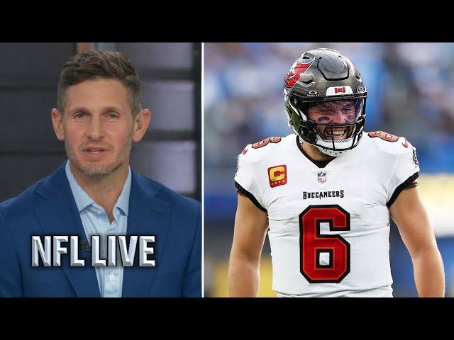 NFL LIVE | Bucaaneers offense is on-fire with Baker Mayfield - Dan Orlovsky credit 'dark horse' Bucs