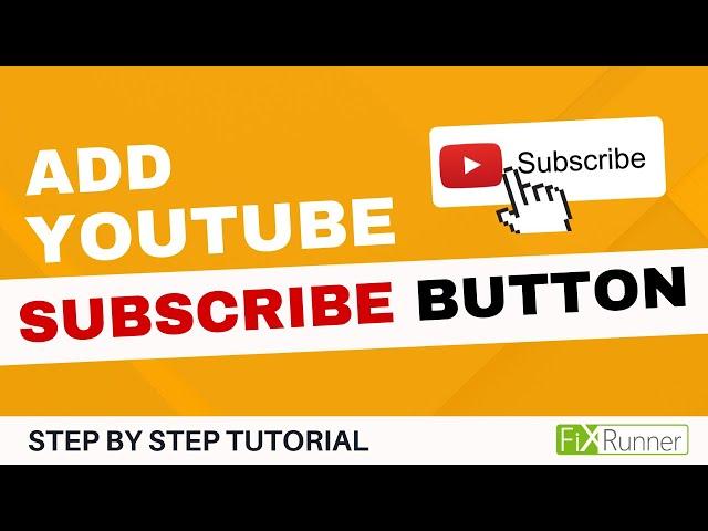 How To Add A YouTube Subscribe Button In WordPress