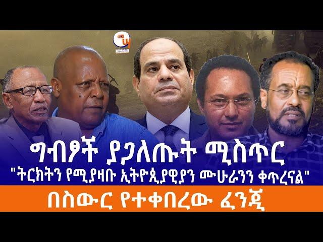 ግብፆች ያጋለጡት ሚስጥር// "ትርክትን የሚያዛቡ ኢትዮጲያዊያን ሙሁራንን ቀጥረናል"//በስውር የተቀበረው ፈንጂ