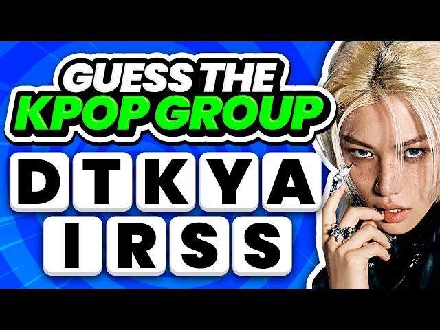 GUESS THE SCRAMBLED KPOP GROUP NAMES ‍  KPOP QUIZ 2024 - TRIVIA