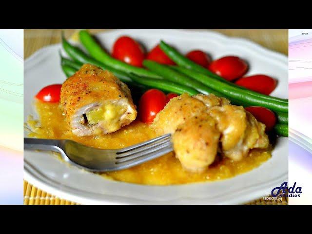 Филе цыплят с сыром и ананасомОчень вкусно!!!