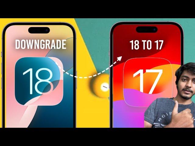 How to Go Back iOS 18 to 17 ( Without Computer ) | How To Downgrade iOS 18 To 17 | iOS 18 To 17 |