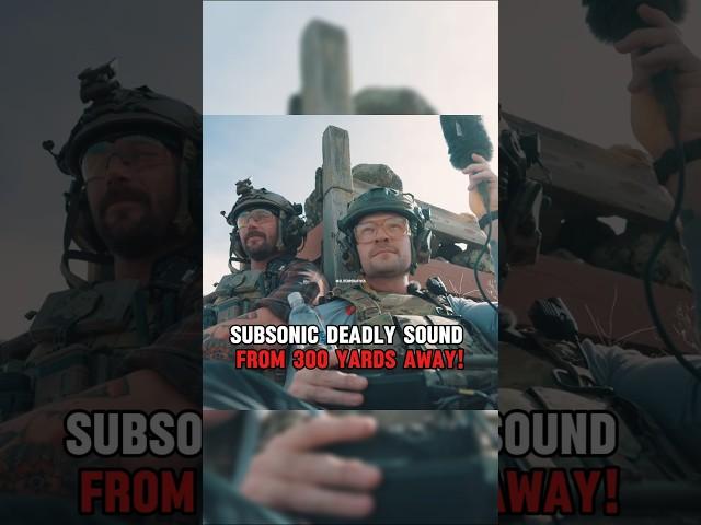 This is how subsonic bullets sounds from a 300 - yards #military #shorts