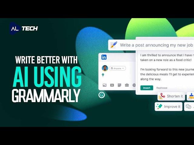 Master Writing Skills with AI | Grammarly Tutorial and Tips | AL Media Tech Channel