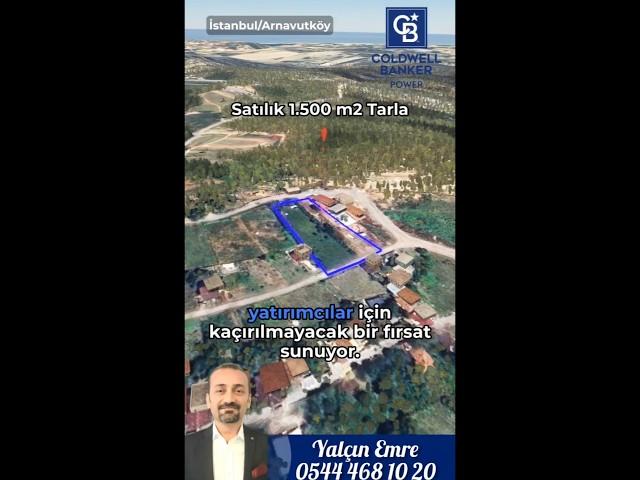 Arnavutköy Tayakadın'da Satılık 1.500 m2 Tarla | yatırım fırsatı | Yalçın EMRE