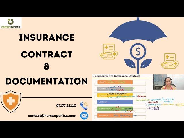 Insurance for UPSC EPFO | Insurance Contract and Documentation | Human Peritus