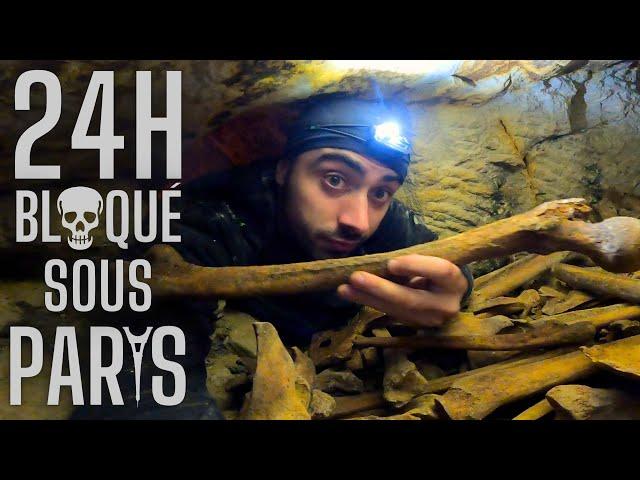 24H locked up ALONE in the CATACOMBS OF PARIS