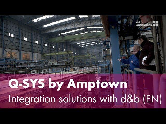 Q-SYS by Amptown System Company. Third-party integration solutions with d&b (EN)