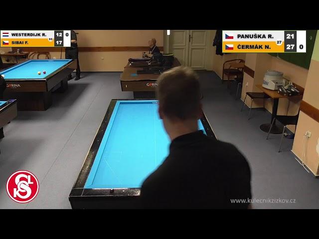 Czech league | 3-cushion | 1st class | 4th round | Nicolas Čermák v Roman Panuška