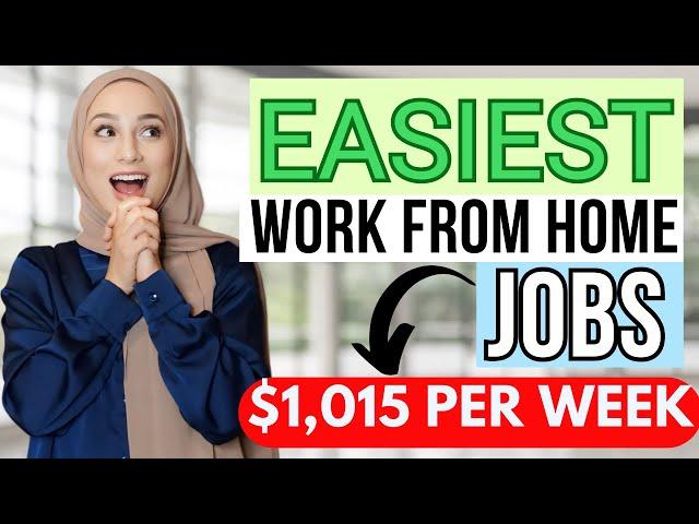 7 EASY Work From Home Jobs | No Experience Required