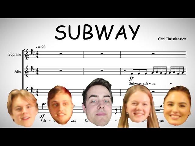 SUBWAY (Domkyrkan), for SATB Choir and Piano - Carl Christiansson