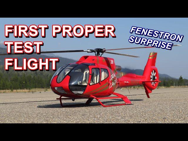 Roban EC130 Build Part 5 - Fitting scale details & first full flight.