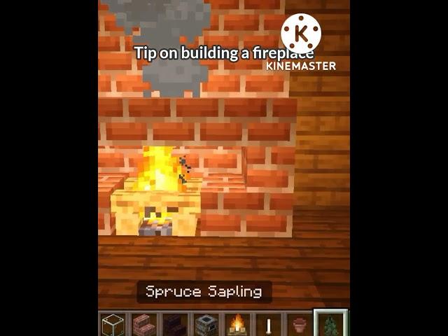 fireplace build idea |minecraft|•Lilacxx•