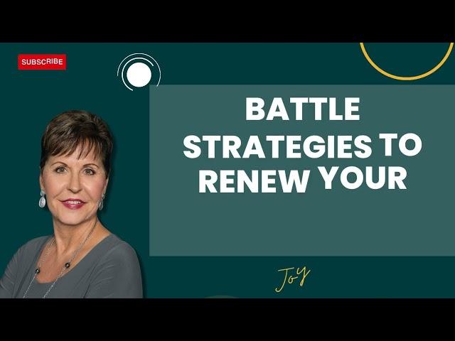 Podcast2803 | Battle Strategies To Renew Your MinD - Joyce Meyer 2024