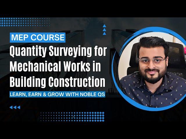 MEP Quantity Surveying Course with PlanSwift | Promo by Noble QS