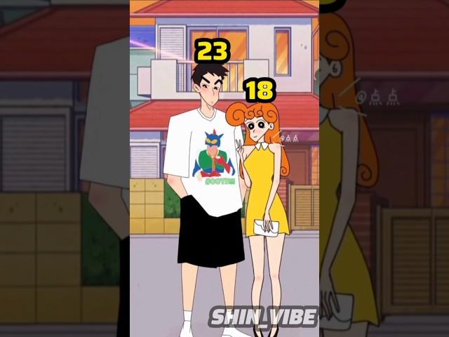 Shinchan And Himawari Age Transformation  #shorts