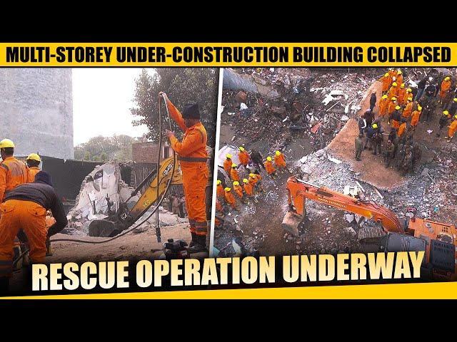 Live: Multi-storey under-construction building collapsed in Mohali | NDRF | Indian Army | Two killed