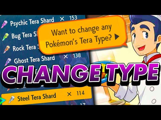 How to change TERA TYPES & get TERA SHARDS in Pokemon Scarlet and Violet