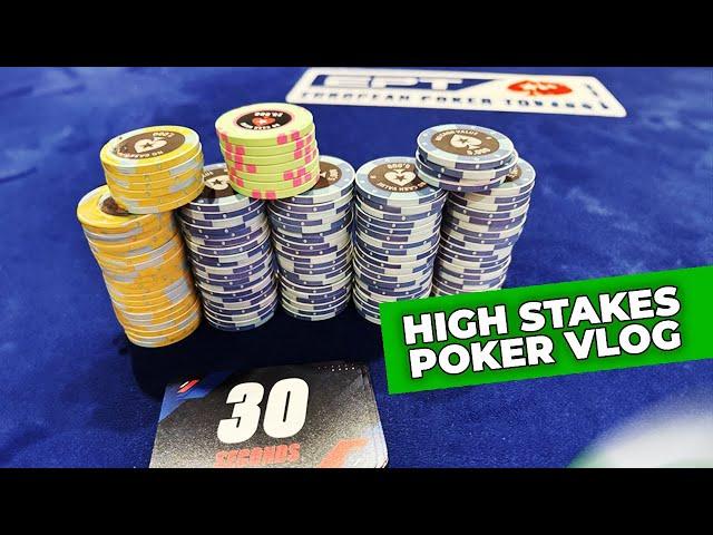 Crazy Bubble Play in EPT €10,000 High Roller | Poker Vlog