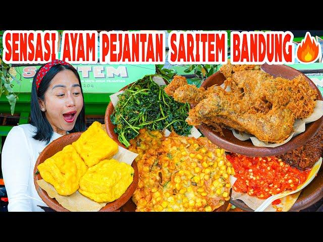 MUKBANG PAHA MONTHOK AYAM GORENG PEJANTAN SARITEM DI BANDUNG