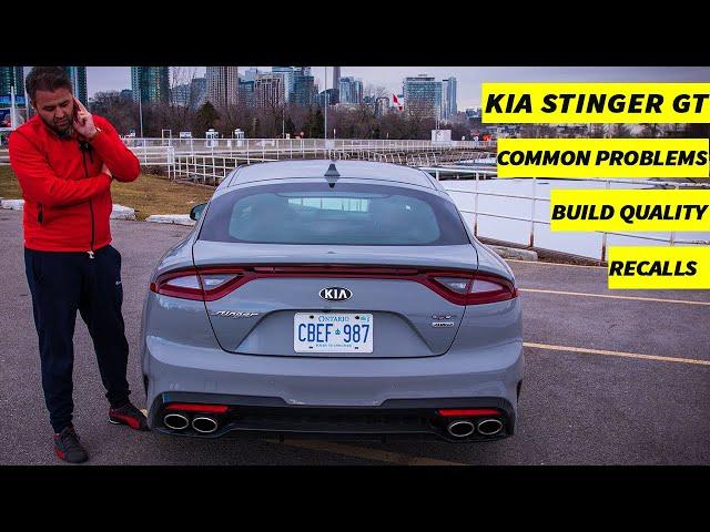 WATCH THIS BEFORE BUYING A KIA STINGER GT| COMMON PROBLEMS, RECALLS, MECHANICAL ISSUES