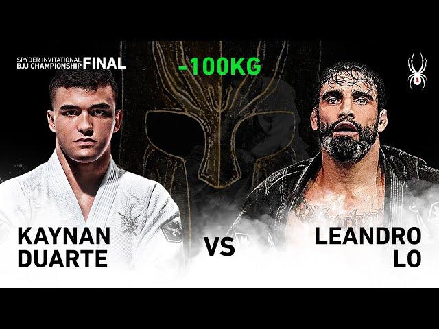 2019 SPYDER INVITATIONAL BJJ CHAMPIONSHIP FINAL -100kg Quarter final : K.Duarte vs L.Lo(Full)