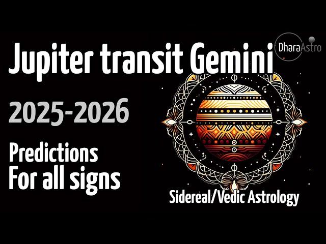Jupiter transit in Gemini 2025 | May 14 | Vedic Astrology predictions #siderealastrology #astrology