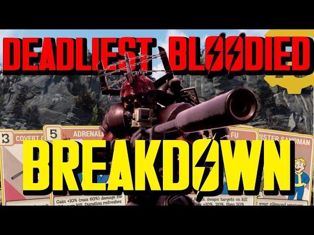 MASSIVE DPS BLOODIED SNEAK COMMANDO GUIDE 2022 Fallout 76