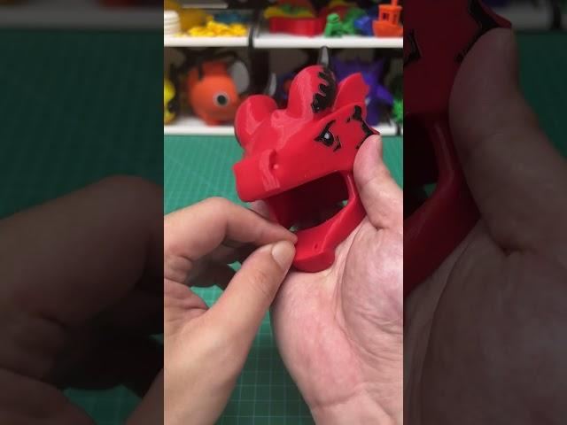 3D Printed Dragon Suit Guy  #3dprinting #satisfying #asmr #lego #toys #dragon #funny