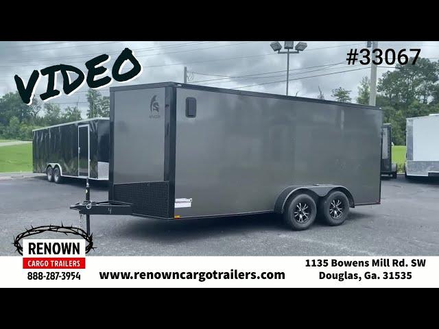 7X16TA CHARCOAL POLYCORE BLACKOUT Enclosed Cargo Trailer