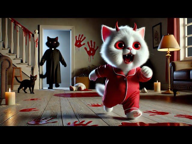 Kitten Possessed Devil when Home Alone #cat #cute #ai #catlover #catvideos #cutecat #aiimages #aicat