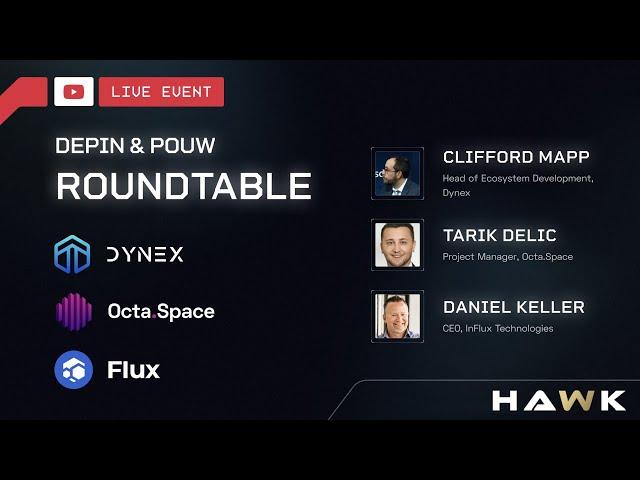 DEPIN & POUW Roundtable! DYNEX | FLUX | OCTASPACE!