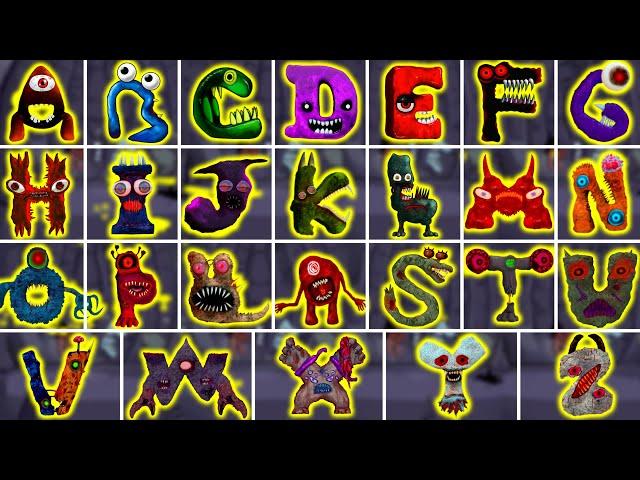 New NIGHTMARE Alphabet Lore (A - Z) ALL PHASES  FNF New Mod (Roblox Alphabet Lore Chapter 3)