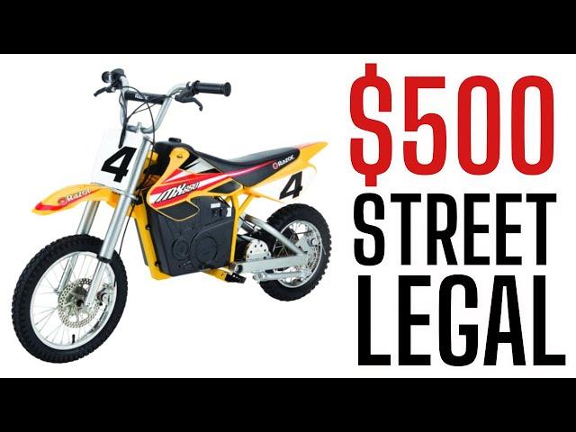 this $500 electric pit bike is STREET LEGAL