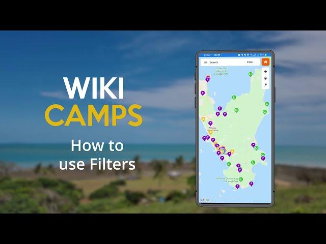 WikiCamps - How to Use Filters