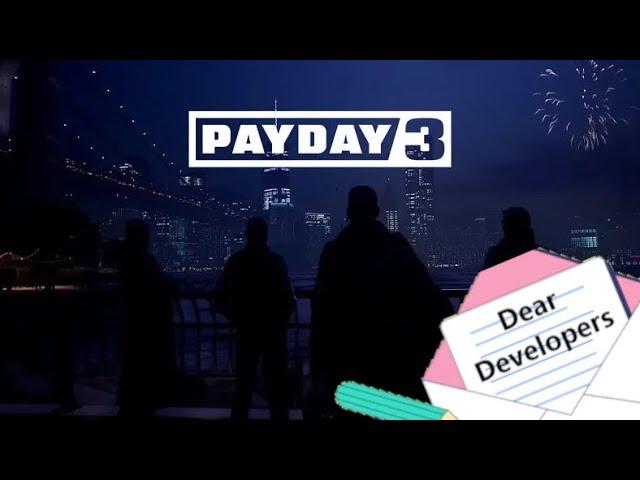 An Open Letter to Payday 3 Developers