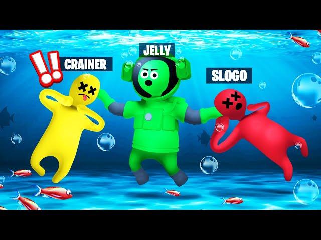 CHEATING In GANG BEASTS Using A DIVING SUIT!