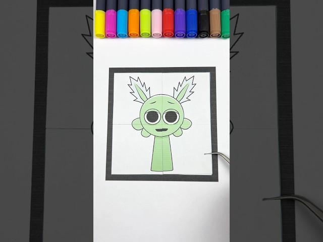 Sprunki OC Malik Phase 4 Amazing Paper Pieces Putting Puzzle Art #ytshorts #sprunki #art
