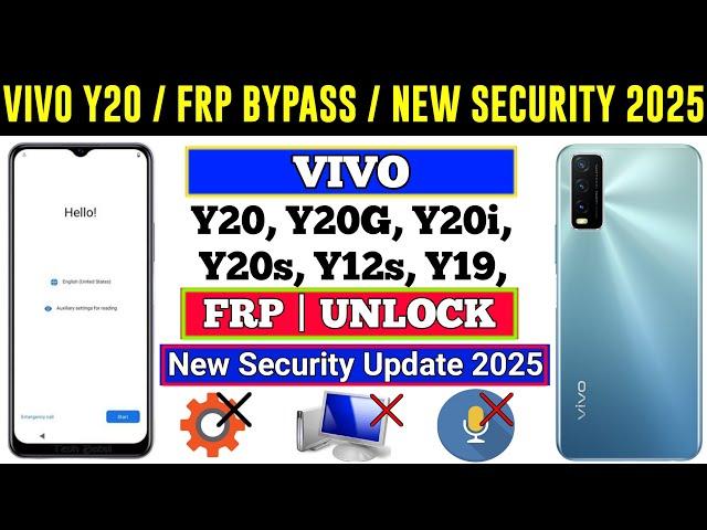 Vivo Y20/Y20G/Y12/Y21/Y12s | All Vivo FRP Bypass | Vivo Y20 Frp Bypass Android 11 New Security 2025